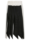 Victoria Beckham Pleated Panel Handkerchief Skirt In 638