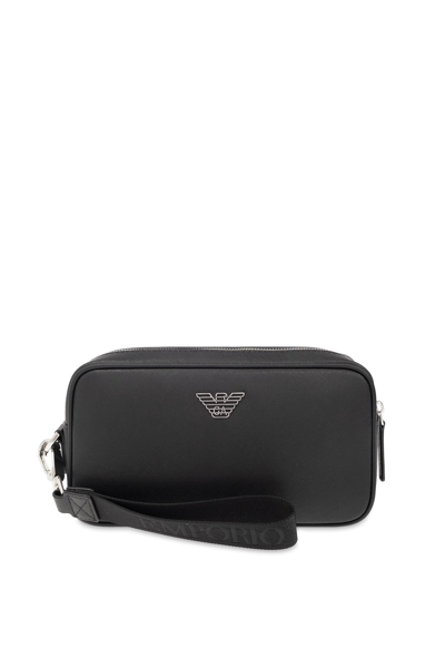 Emporio Armani Sustainability Collection Handbag In Black