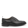 Thom Browne Vitello Calf Leather Cap Toe Oxford In Black