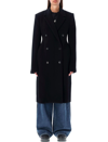 Stella Mccartney Double Breasted Long Sleeved Coat In Black