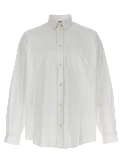 BALENCIAGA OVERSIZED SHIRT SHIRT, BLOUSE WHITE