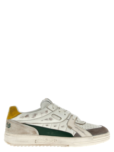 Palm Angels Palm University Sneakers Green In White