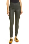 RAG & BONE NINA HIGH WAIST PULL ON FAUX LEATHER SKINNY PANTS