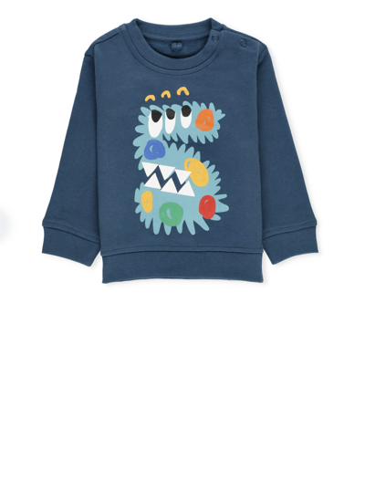 Stella Mccartney Babies' Graphic-print Sweatshirt In Blue