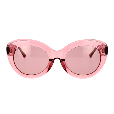 Attico The  Sunglasses In Pink