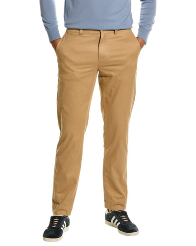 Brooks Brothers Clark Fit Flannel-lined Chino Pant In Brown