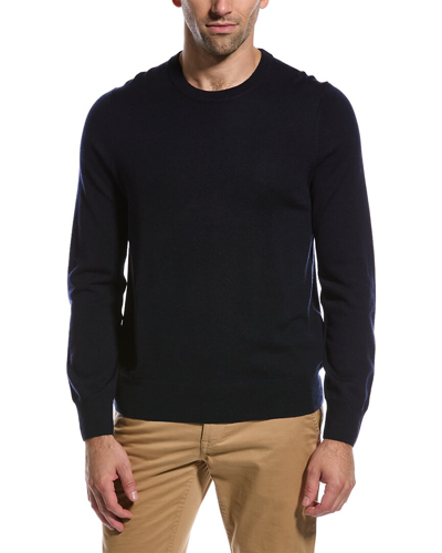 Brooks Brothers Fine Merino Wool Crewneck Sweater In Navy