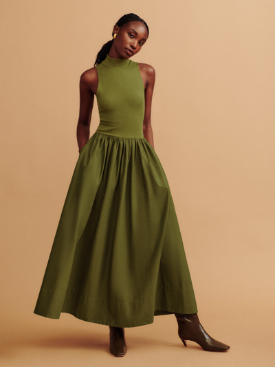 reformation sai midi dress Reformation Sai Dress In Pear