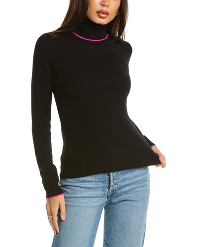 Incashmere Turtleneck Cashmere Sweater In Black
