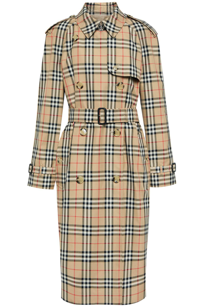 BURBERRY BURBERRY CHECK TRENCH COAT WOMEN