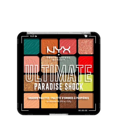 Nyx Professional Makeup Ultimate Shadow Vegan 16-pan Palette - Paradise Shock In White