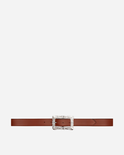 Needles Papillon Square Buckle Belt In Brown
