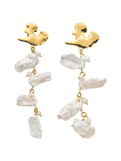 EVA REMENYI EUPHORIA KESHI PEARL EARRINGS