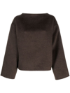Totême Brown Straight Sweater In Brown