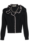 Y/PROJECT Y PROJECT MERINO WOOL CARDIGAN WITH NECKLACE WOMEN