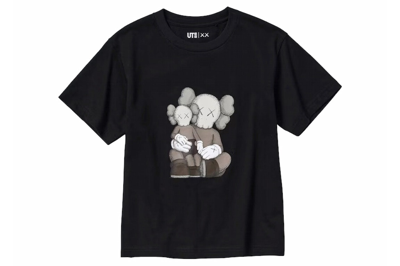Pre-owned Kaws X Uniqlo Ut Youth Short Sleeve Graphic T-shirt (asia Sizing) Black