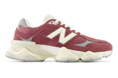 Pre-owned New Balance 9060 Washed Burgundy In Washed Burgundy/cream/grey