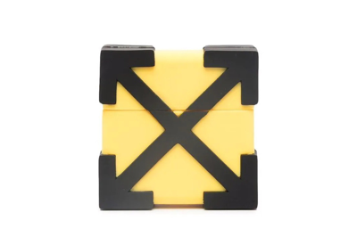 Pre-owned Off-white Arrows Airpod Case Yellow/black
