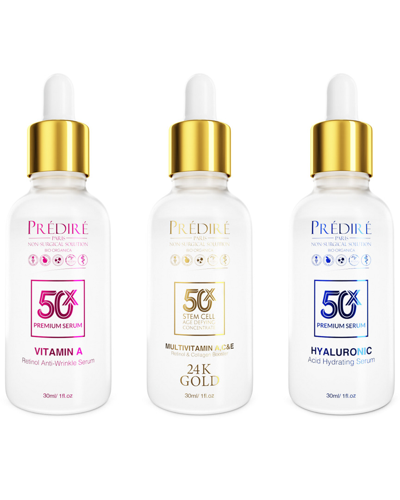Predire Paris 3oz Hyaluronic & Retinol Skin-infusion Serum Set In White