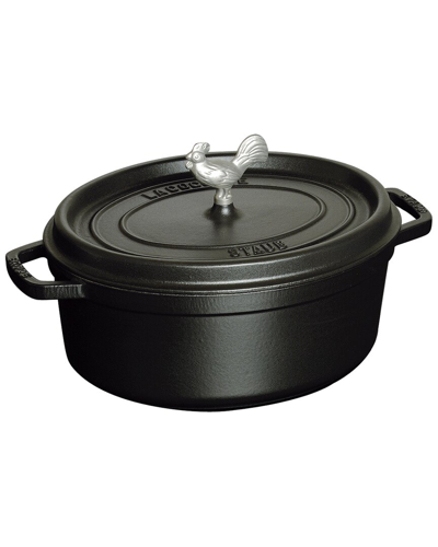 Staub Black 5.75qt Coq Au Vin Cocotte