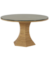 COASTAL LIVING COASTAL LIVING NANTUCKET ROUND DINING TABLE W/GLASS TOP