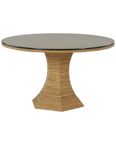 Coastal Living Nantucket Round Dining Table W/glass Top