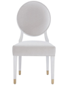 MIRANDA KERR HOME MIRANDA KERR HOME SET OF 2 LOVE JOY BLISS OVAL BACK SIDE CHAIRS