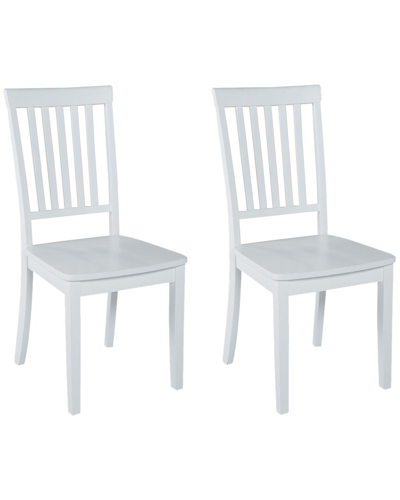 Progressive Furniture Set Of 2 Dining Chairs In White