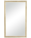 Cosmoliving By Cosmopolitan Gold Metal Wall Mirror With Beaded Detailing In Gold