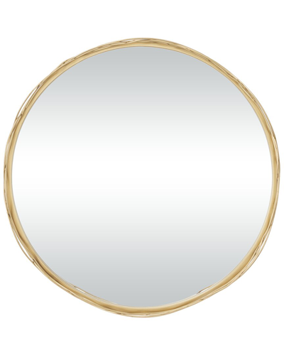 Cosmoliving By Cosmopolitan Gold Metal Wall Mirror