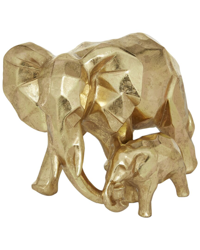 Cosmoliving By Cosmopolitan Elephant Gold Polystone Sculpture