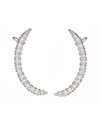 Eye Candy La Julia Cz Cuff Earrings