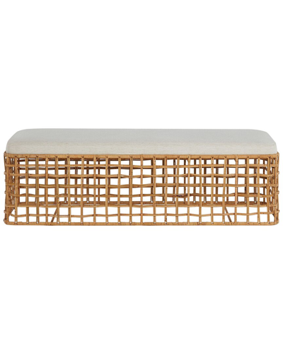 Coastal Living Rattan Bench