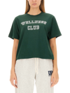 Sporty And Rich Wellness Club Cropped T-shirt In Green