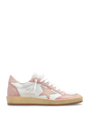 Golden Goose Ball Star Double Quarter Sneakers In Bianco