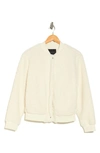 Sanctuary Imperial Faux Shearling Bomber Jacket In Scone