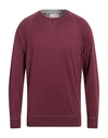 BRUNELLO CUCINELLI BRUNELLO CUCINELLI MAN SWEATER GARNET SIZE 40 COTTON