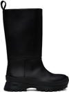 STELLA MCCARTNEY BLACK TRACE TUBO BOOTS