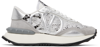 Valentino Silver & Gray Lacerunner Sneakers In Cm6 Silver/past.gr