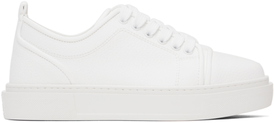 Christian Louboutin White Adolon Trainers In W222 Bianco