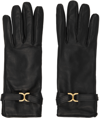 Chloé Marcie Gloves In Soft Lambskin Brown Size S 100% Lambskin In 27l Darkened Brown