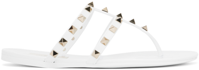 Valentino Garavani White Rockstud Sandals