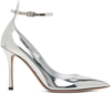 Valentino Silver Tan-go 100 Heels In S13 Silver