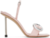 Jacquemus Regalo Leather Sandals In Pink