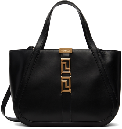 Versace Black Greca Goddess Tote