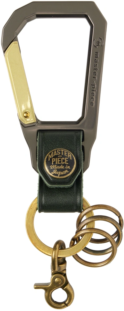 Master-piece Green & Gunmetal Lanyard Keychain
