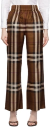 BURBERRY BROWN CHECK TROUSERS