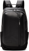 MASTER-PIECE BLACK SLICK LEATHER BACKPACK