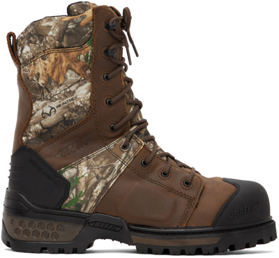 Baffin Brown Hudson Boots In Rae Real Tree