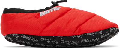 Baffin Red Cush Slippers In Gal Guide Red